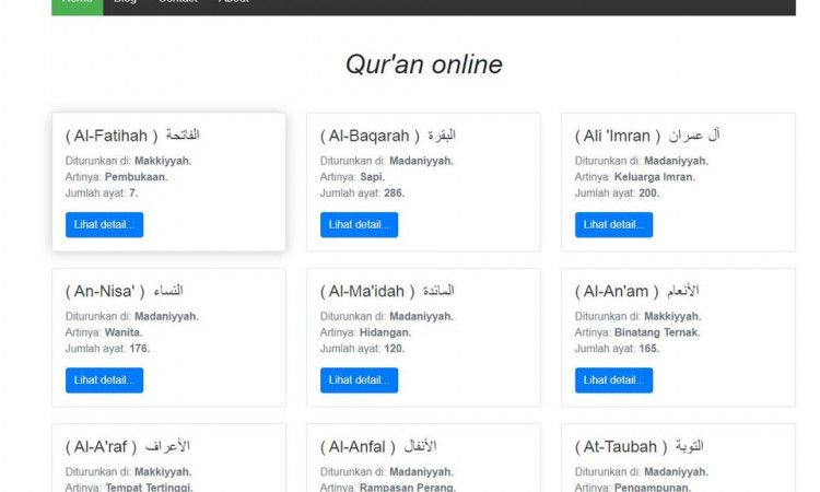 JASA PEMBUATAN WEBSITE Al'Quran Online